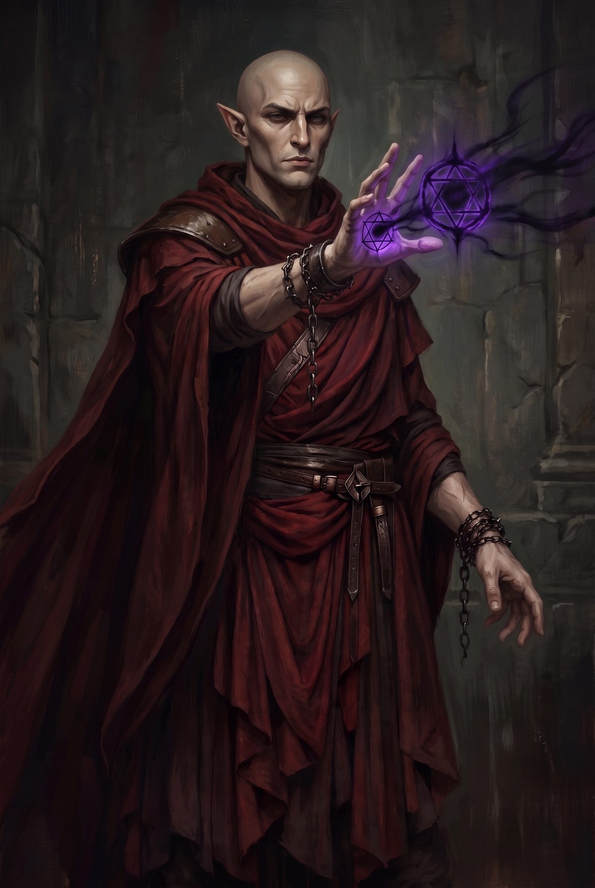 Conjurando Hex, capuz abaixado — Aletheion