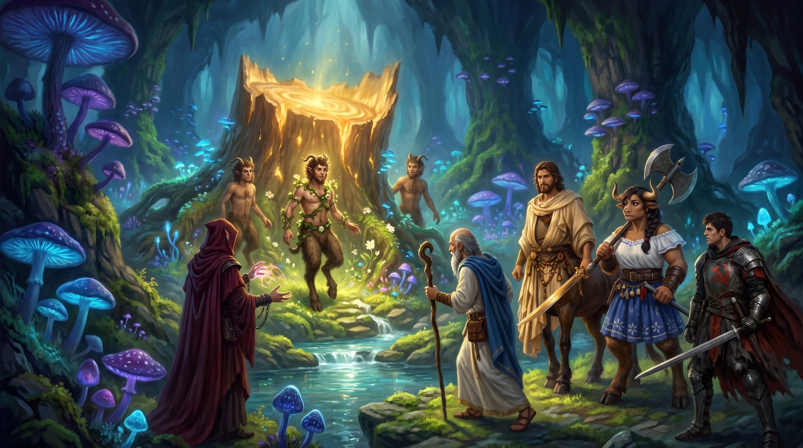 A Caverna Luminescente da Dríade