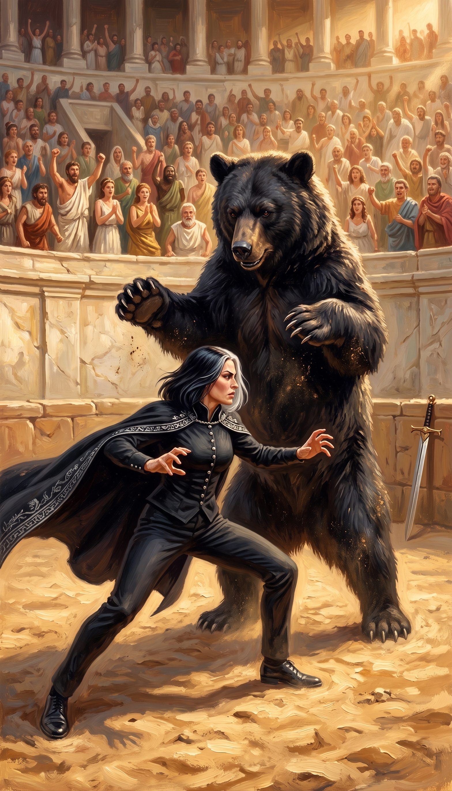 Myrina Encara o Urso na Luta Livre
