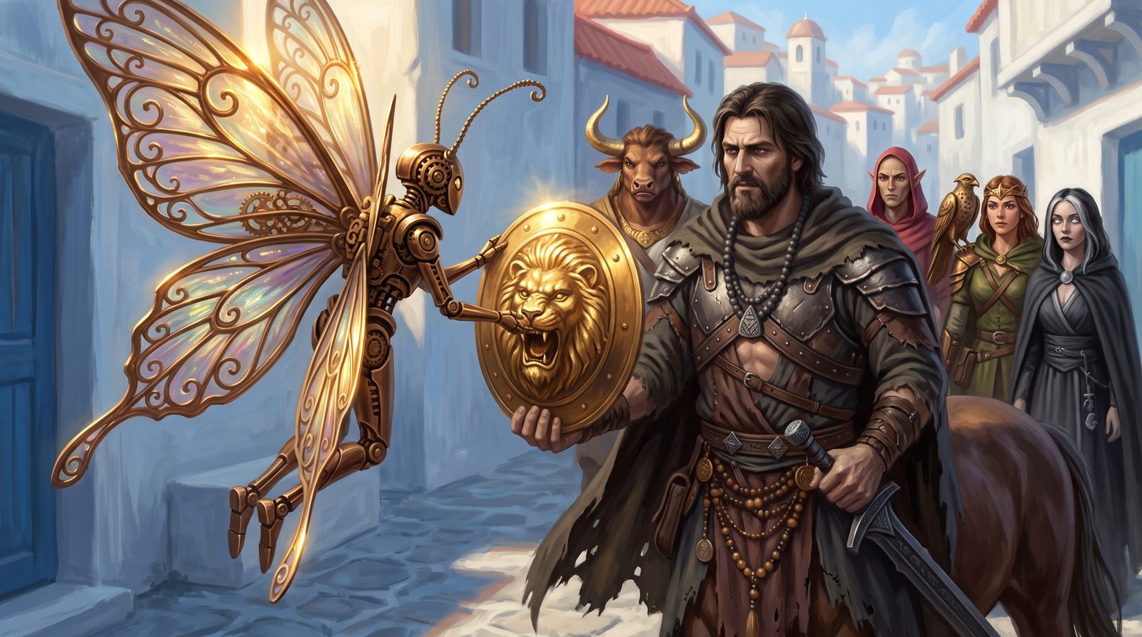 A queledone entrega o Escudo Dourado de Volkan